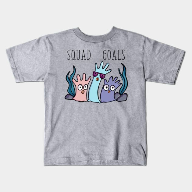 Squad Goals Kids T-Shirt by katidoodlesmuch